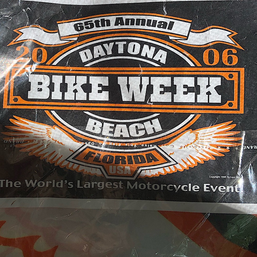 Motorcycle Bike Week Banner NEW in PACKAGE